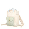 Beige-grüner wasserabweisender City Rucksack mit Laptopfach – Himawari