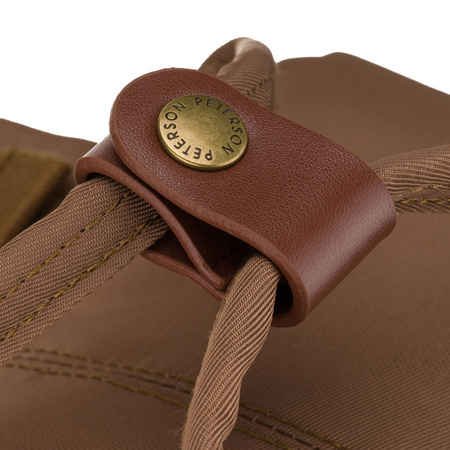 Damen-Rucksack aus Polyester und Öko-Leder in Braun, Ein-Kammer-Modell - Peterson