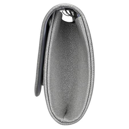 Brokat-Damen-Clutch aus synthetischem Stoff in Silberfarbe - Rovicky