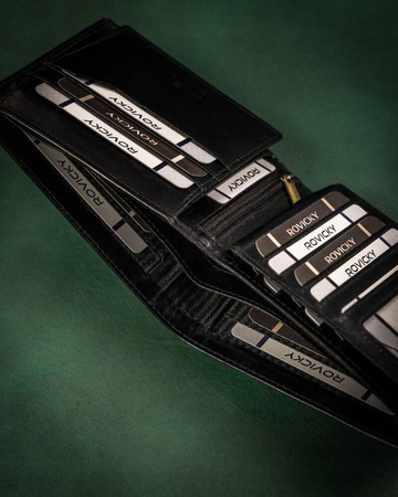 Große Herren Geldbörse aus Echtleder – Rovicky