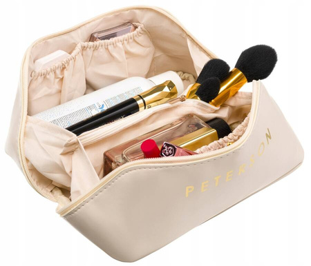 Große Damen Reisekosmetiktasche aus Öko-Leder – Peterson