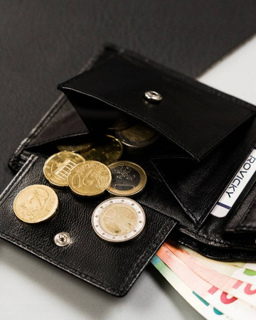 Elegante Herren Geldbörse aus echtem Leder – Rovicky