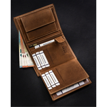 Große Herren Geldbörse aus Nubukleder – Always Wild