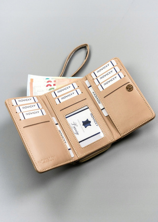 Klassische, horizontale Damen Geldbörse aus Öko-Leder – 4U Cavaldi