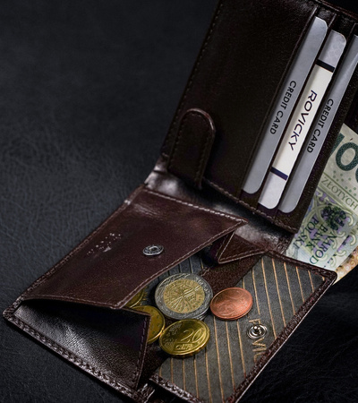 Herren Geldbörse aus Leder mit RFID Protect – Rovicky