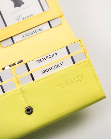 Große Damen Geldbörse Querformat aus Öko-Leder – 4U Cavaldi