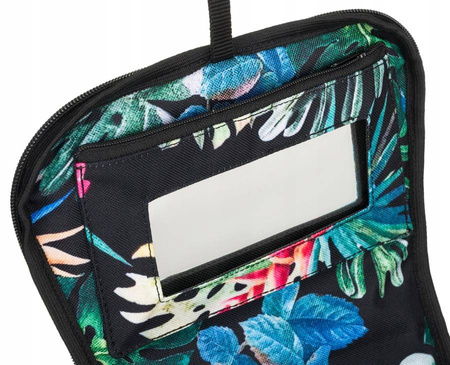 Mehrfarbige Kosmetiktasche mit integriertem Spiegel – Peterson