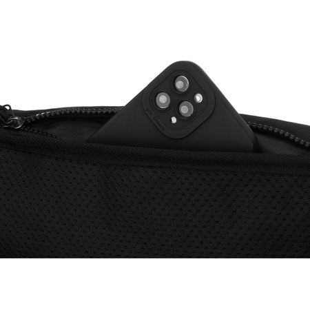 Sportliche, geräumige Gürteltasche aus Polyester in Schwarz - Peterson