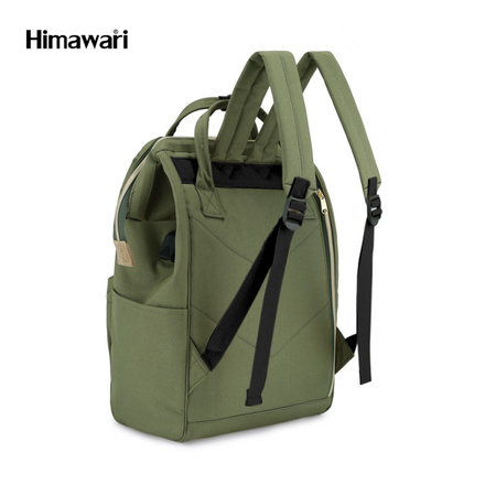 Modischer grüner Reiserucksack mit USB-Anschluss – Himawari