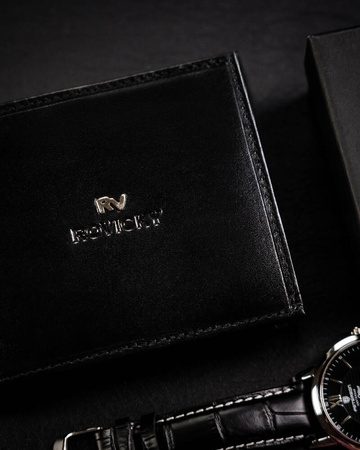 Große Herren Geldbörse aus Leder ohne Verschluss – Rovicky