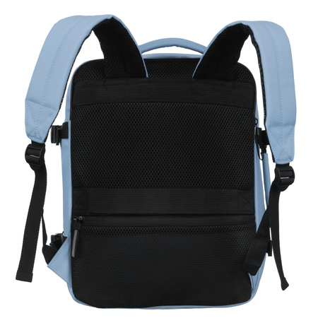 Blauer Reiserucksack aus wasserabweisendem Material für Handgepäck – Peterson