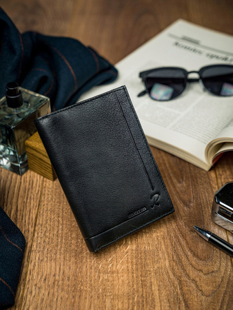 Herren Geldbörse aus Echtleder ohne Verschluss – Ronaldo