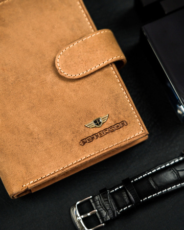 Herren Geldbörse aus Leder mit RFID Protect – Peterson