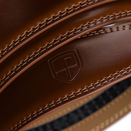 Peterson Herren-Gürtel aus Leder mit automatischer Schnalle in Braun