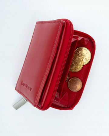 Vertikale Damen-Geldbörse aus Leder – Rovicky