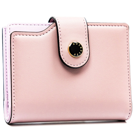 Rosa Damen-Geldbörse aus Öko-Leder mit RFID-System - Peterson