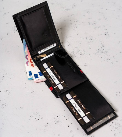 Große, horizontale Herren Geldbörse aus Echtleder – Peterson