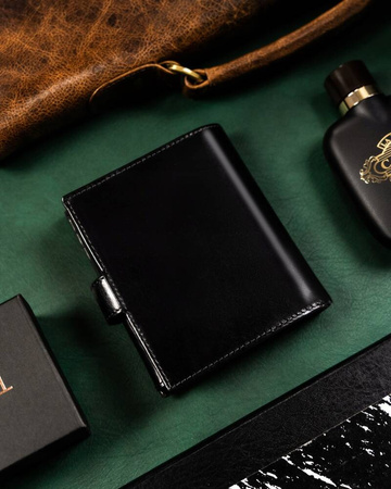 Große Herren Geldbörse aus Leder mit RFID-Schutz – Rovicky