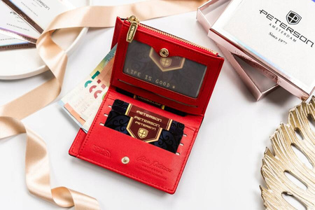 Kleine Damen Geldbörse aus Öko-Leder – Peterson