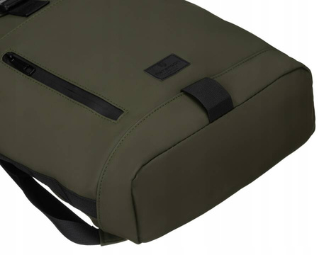 Großer grüner Rolltop-Rucksack mit Laptopfach – Peterson