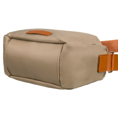 Damen Umhängetasche aus Nylon in Khaki mit Außentasche – Peterson