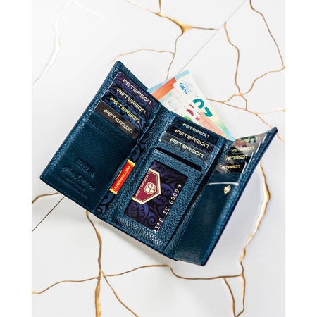 Damen Kartenetui in Blau – Peterson