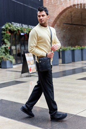 Ledertasche PTN TB-709-COM SCHWARZ