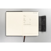 Schwarz-graues Notizbuch im A5-Format mit Magnetverschluss, liniert – Peterson