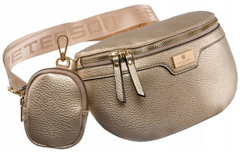 Geräumige Damen Gürteltasche mit breitem Gurt und zusätzlicher Geldbörse – Peterson