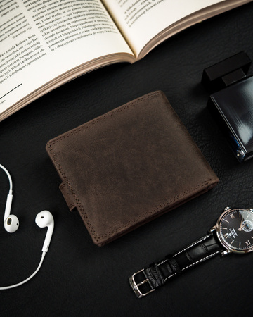 Horizontale Herren Geldbörse aus Echtleder mit RFID Protect – Peterson