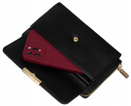 Elegante Mini Damen Handtasche-Geldbörse mit langem, abnehmbarem Riemen – 4U Cavaldi