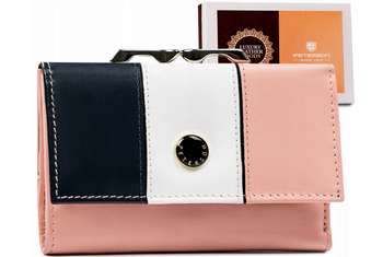 Kleine Damen Geldbörse aus Leder mit RFID Schutz – Peterson