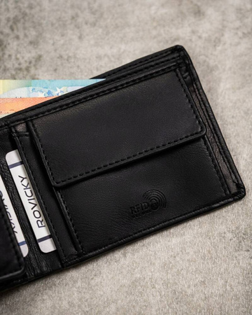 Geschenkset: Herren Geldbörse und Schlüsselanhänger aus Öko-Leder – Rovicky