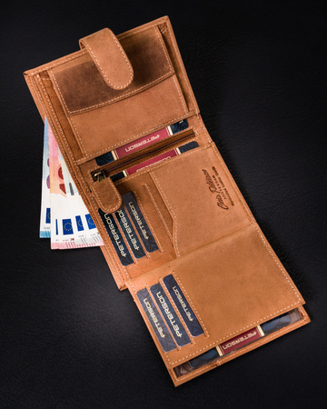 Herren Geldbörse aus Leder mit RFID Protect – Peterson