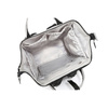 Grauer, geräumiger Damen Rucksack aus Polyester mit Reißverschluss – Himawari