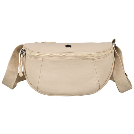 Beige Damen Gürteltasche aus Polyester mit verstellbarem Riemen – Peterson