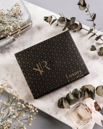 Kleine Damen Geldbörse aus Leder mit Druckknopf – Rovicky