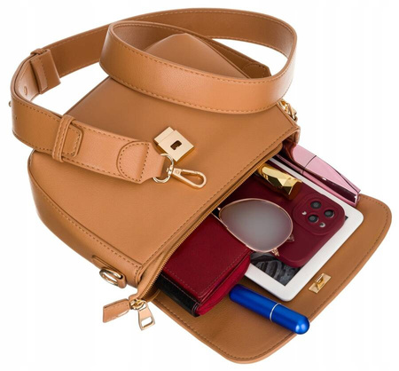 Klassische Damen Umhängetasche aus Öko-Leder – Rovicky