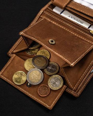 Große Herren Geldbörse aus Leder im Hochformat – Always Wild