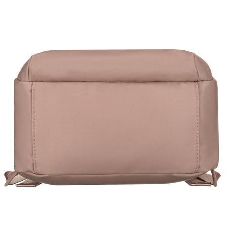 Kleiner Damen-Rucksack aus Nylon und Öko-Leder in Rosa – Peterson