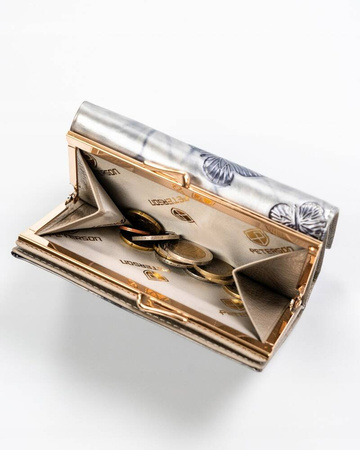 Elegante Damen Geldbörse aus Leder mit Bügelverschluss – Peterson