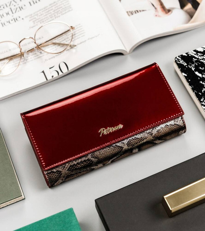 Lackiertes Kartenetui mit Schlangenmuster – Peterson