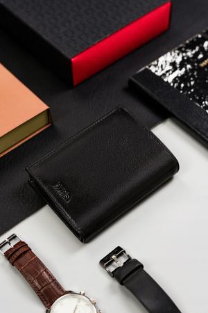 Große Herren Geldbörse aus Leder ohne äußeren Verschluss – Peterson