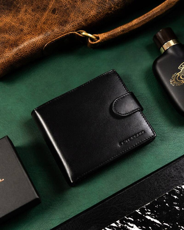 Geschenkset: Herren Geldbörse aus Leder und Schlüsselanhänger – Peterson