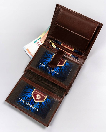 Große Herren Geldbörse aus Leder – Peterson