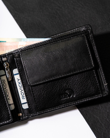 Elegante Herren Geldbörse aus Echtleder – Rovicky