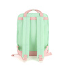 Geräumiger Damen City-Rucksack in Mintgrün mit Reißverschluss – Himawari