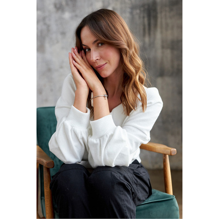 Silberner Charm Rund mit Herzmuster und Anhänger für Modulararmband – Peterson