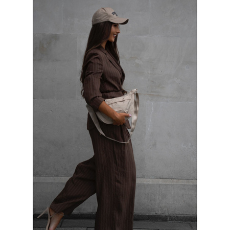 Damen-Umhängetasche in Beige aus Nylon – Peterson