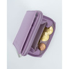 Damen Geldbörse hochformat in hellem Violett aus echtem Leder – Rovicky